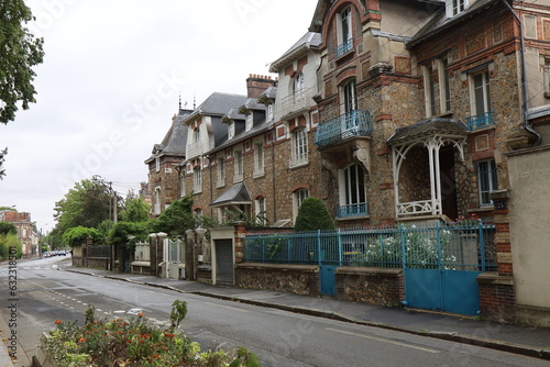 Rue typique  ville de Dreux  d  partement de l Eure et Loir  France