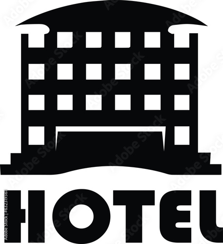 Hotel logo vector art 