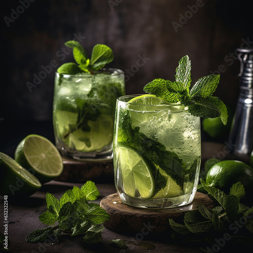 mojito cocktail with mint
