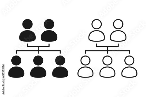Genealogical tree icon. Illustration vector