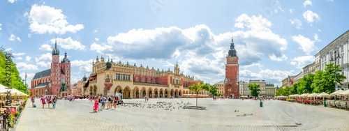 Panorama Hauptmarkt, Krakau, Polen  photo