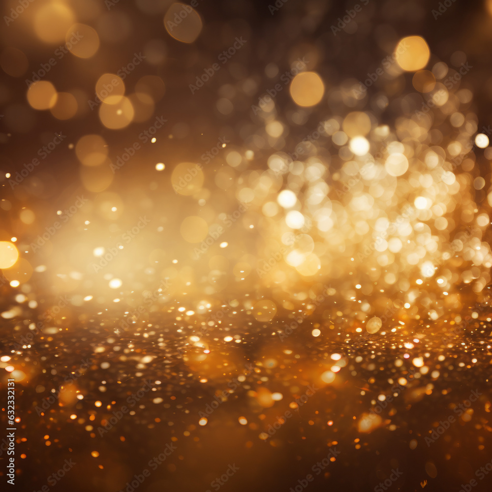 Warm sparkle shining glimmering background. Created Using Generative AI