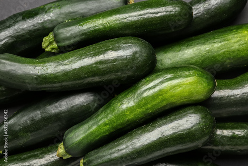 Texture of fresh green zucchini as background