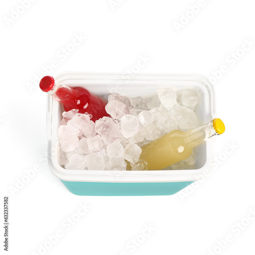 Modern beach cooler with ic...