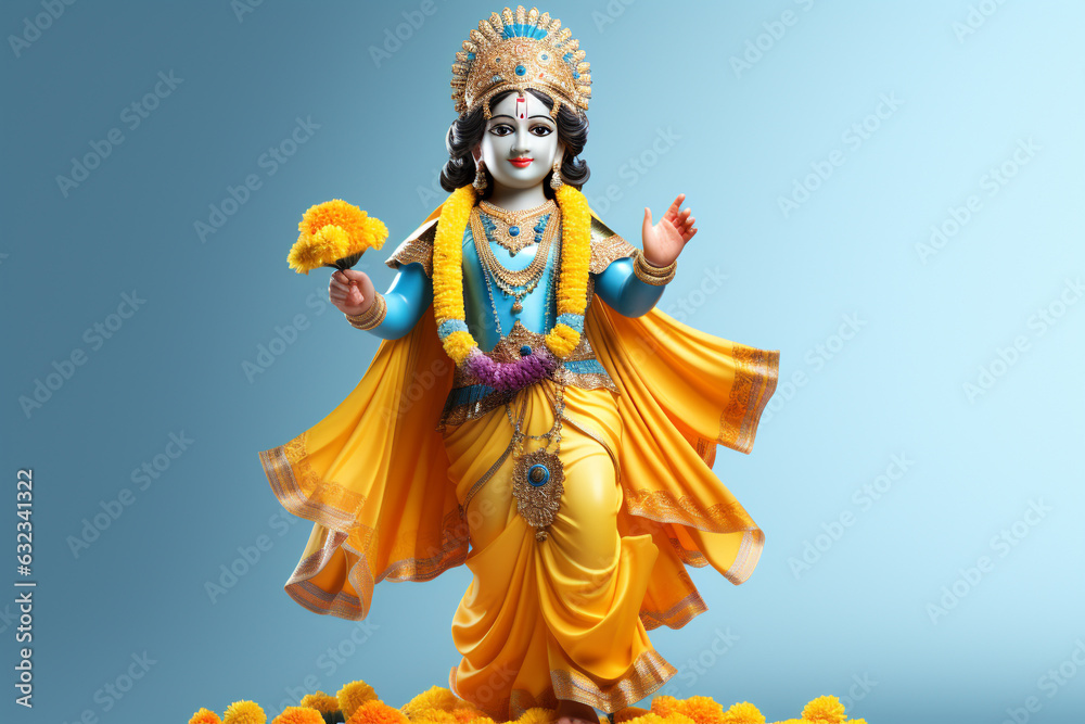Krishna janmashtami, yearly Hindu festival that celebrates the birth of Krishna, the eighth incarnation of Vishnu, supreme God, of the Vaishnava tradition of Hinduism, Religious cultural. Krishna janmashtami, yearly Hindu festival that celebrates the birth of Krishna, the eighth incarnation of Vishnu, supreme God, of the Vaishnava tradition of Hinduism, Religious cultural.