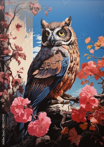 Funny Owl Art