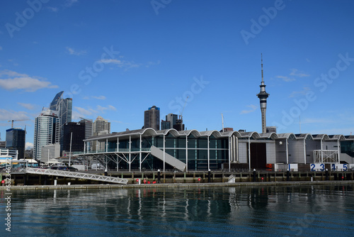 Waterfront buildings in Auckland, New Zealand