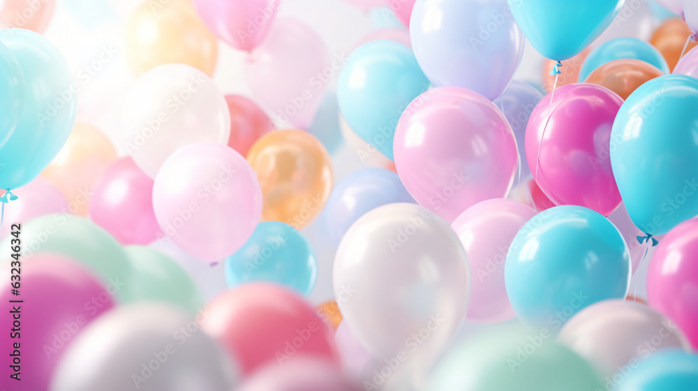 Colorful balloons background. 3d rendering, 3d illustration. Colorful balloons background. 3d rendering, 3d illustration.