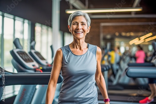 active Mature woman working...