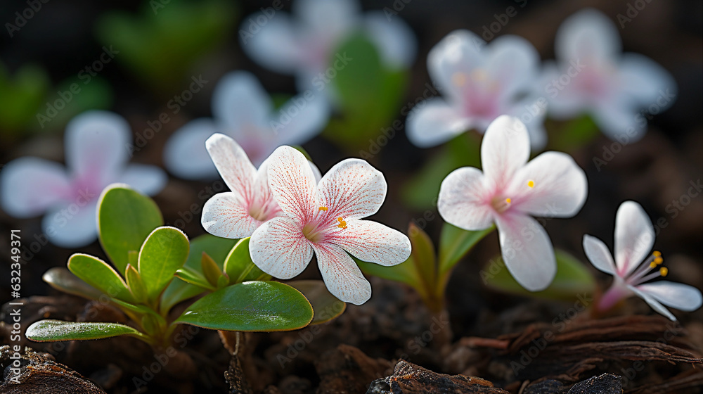 Hawaiian Woodrose Garden Bloom. Beautiful bloom of Hawaiian Baby