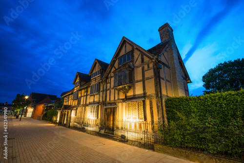 William Shakespeares birthplace place on Henley street in Stratford upon Avon in England, United Kingdom