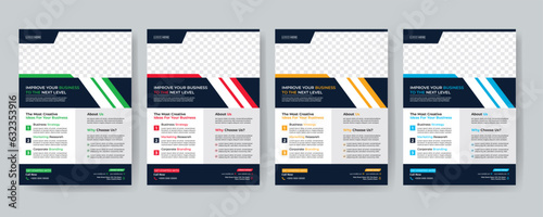 flyer. newest trendy creative corporate multipurpose minimal official business advertising magazine poster flyer with creative corporate trendy geometric shape template print design