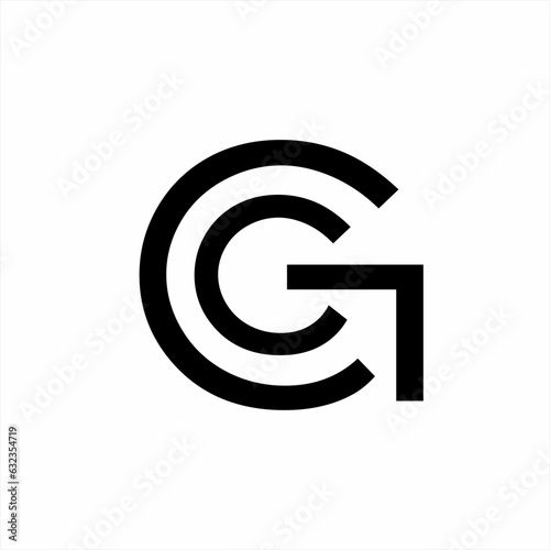 Simple unique G letter logo design with arrow sign.
