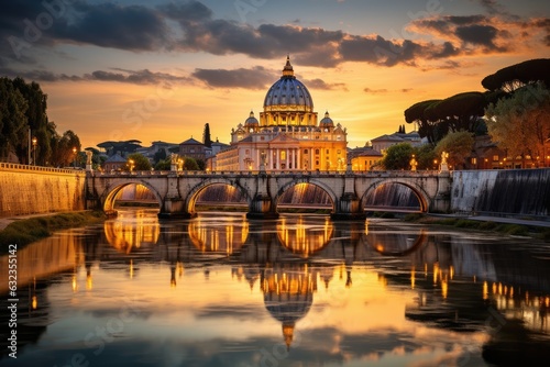 Canvas Print Vatican City in Rome Italy travel destination picture