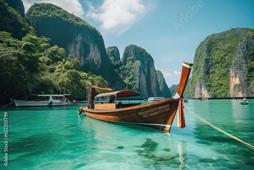 Chao Phraya River. Phi Phi Islands in Thailand travel destination picture