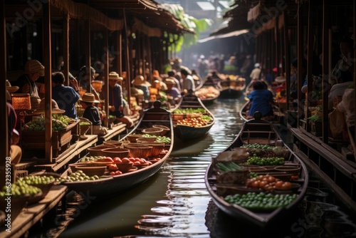 Floating Markets in Thailand travel destination picture © 4kclips