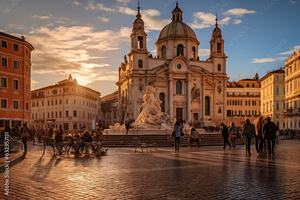 Obraz premium Piazza Navona in Rome Italy travel destination picture