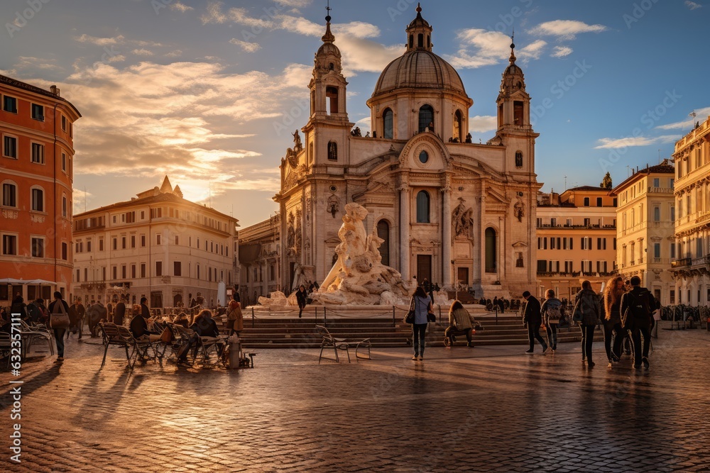 Piazza Navona in Rome Italy travel destination picture
