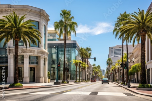Rodeo Drive in Los Angeles California travel destination picture © 4kclips