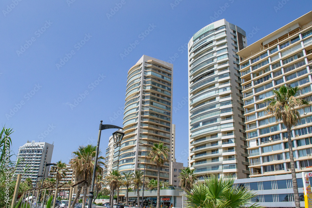 Fototapeta premium Beirut lebanon downtown city buildings 