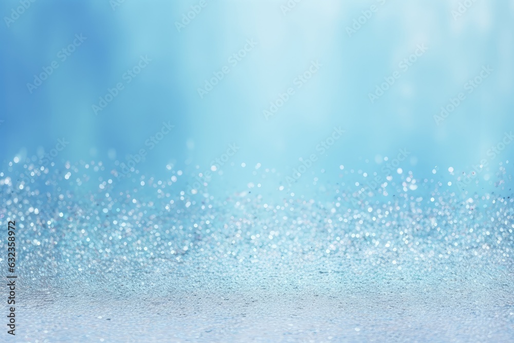 Bokeh on an abstract light blue backdrop. Generative AI Bokeh on an abstract light blue backdrop. Generative AI