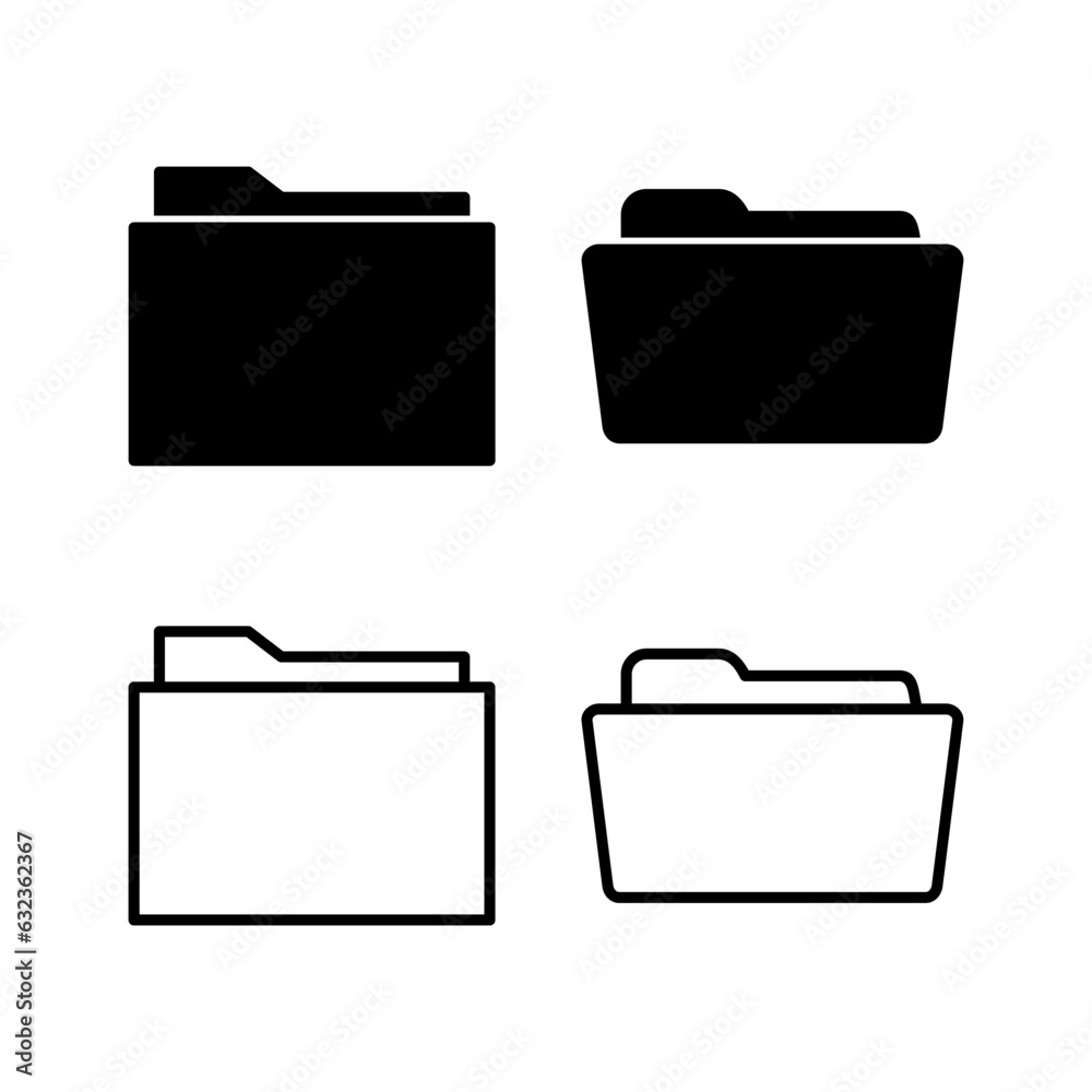Folder icon vector. document folder icon Folder icon vector. document folder icon