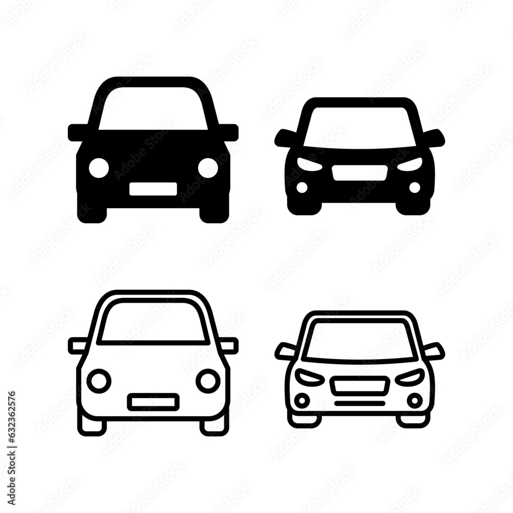 Car icon vector. Car sign. sedan