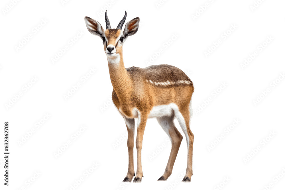African Oribi isolated on transparent background. African Oribi isolated on transparent background.