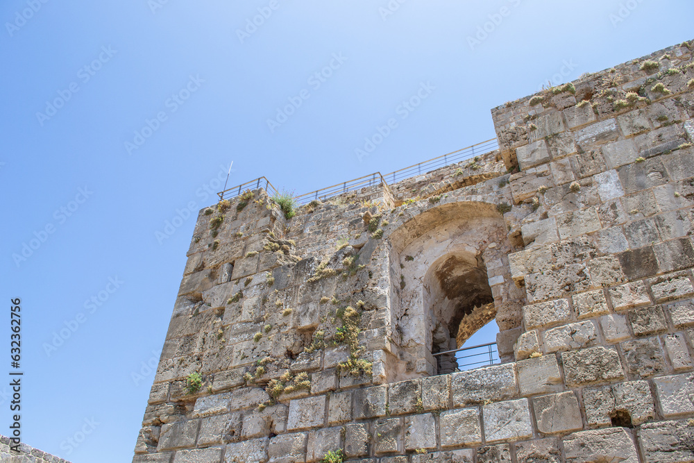 Phoenician ruins byblos lebanon old castle coast meditteranean 