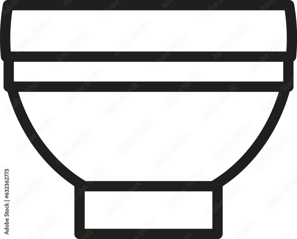 bowl vector icon line template bowl vector icon line template