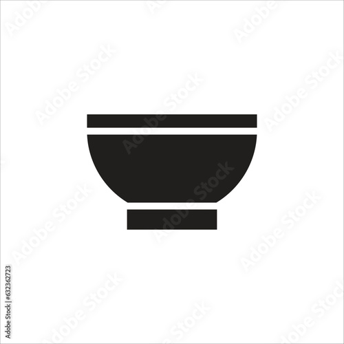 bowl vector icon line template