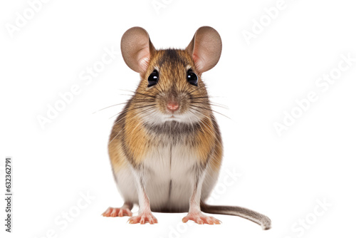 African Striped Grass Mouse isolated on transparent background.