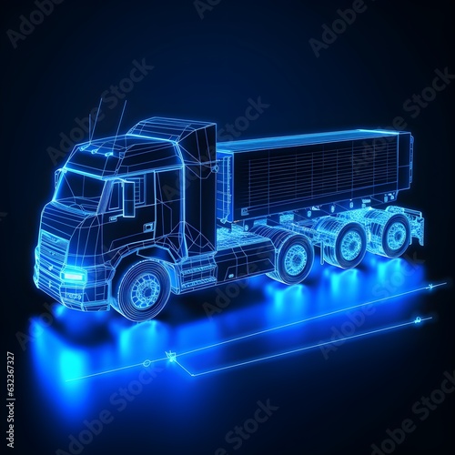 Big Data-Driven Truck Icon: Modernizing Transport with Analytics