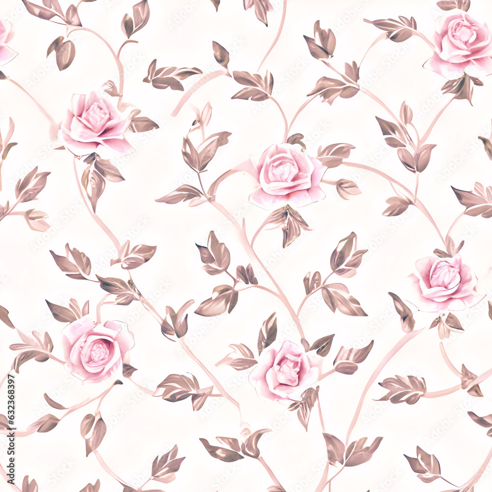 delicate floral pattern, generative ai