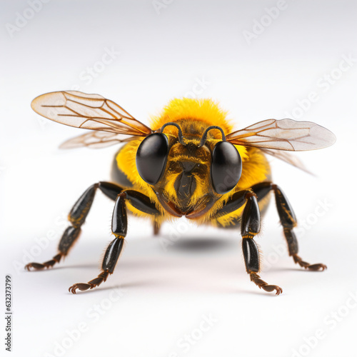 a bumblebee wearing oversized Bright colored glasses - Generative AI © seogi