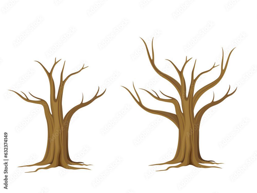Big tree with white background. Big tree with white background.