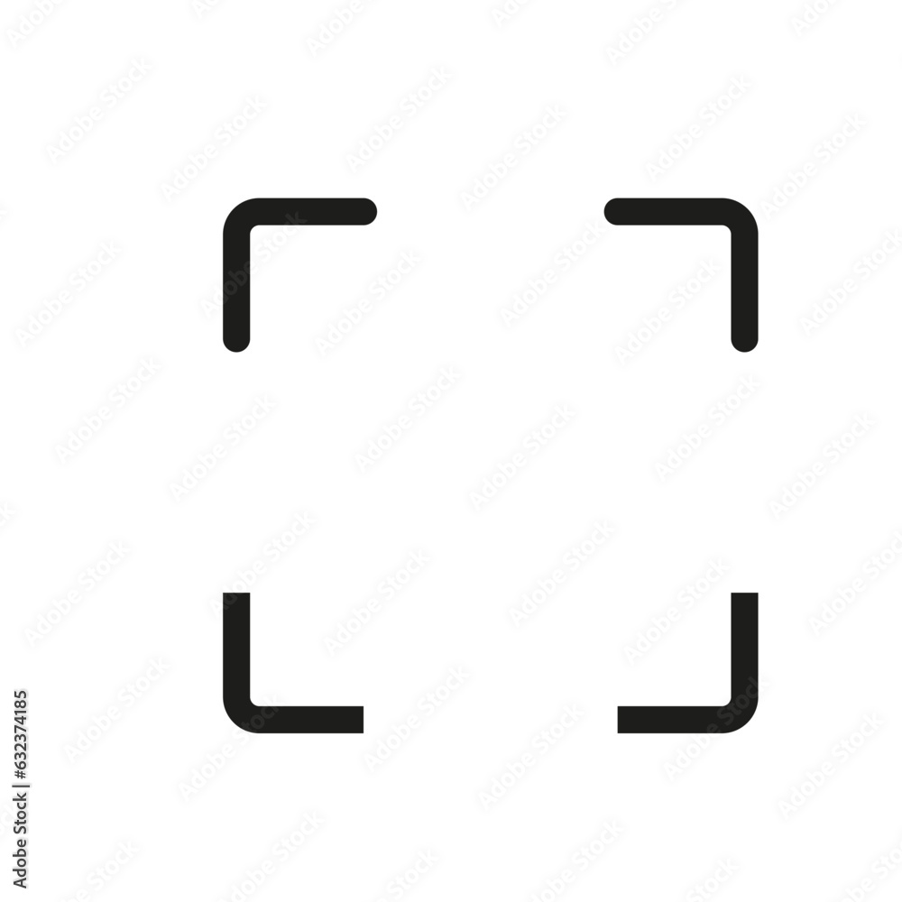 Camera lens icon. Camera shooting frame. Vector illustration. Eps 10. Camera lens icon. Camera shooting frame. Vector illustration. Eps 10.