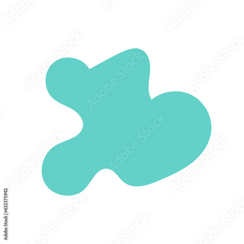 Blue Blob Cloud Abstract Shapes Vectors 