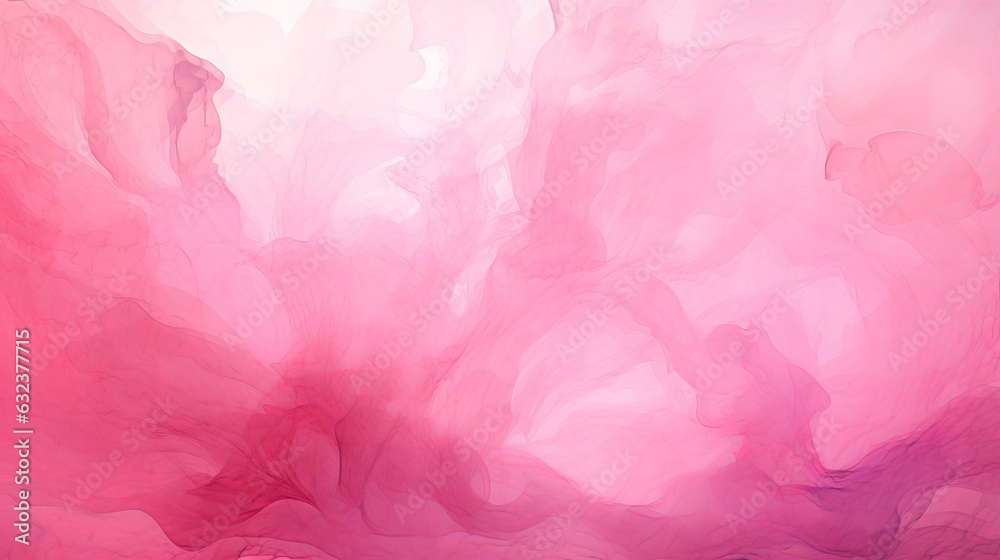 Pink ink texture watercolor background, abstract