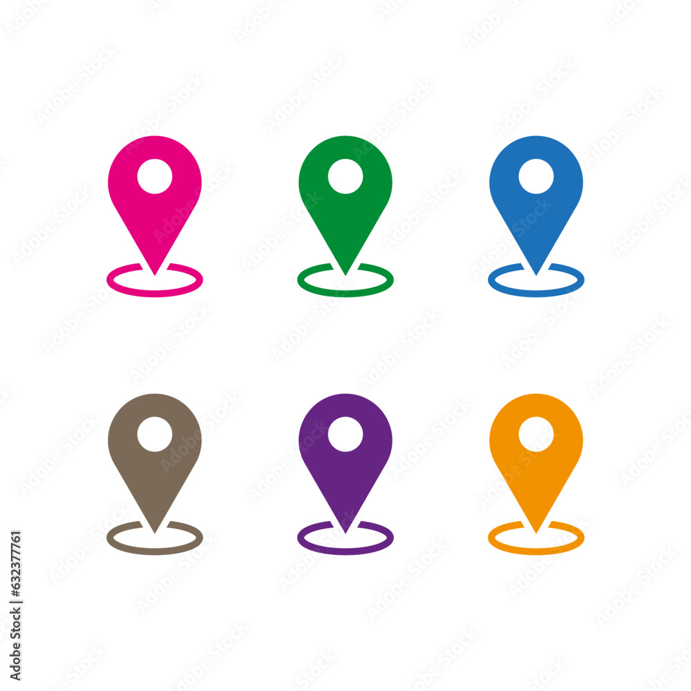 Maps pin. Location map icon. Pin icon. Location pin. Vector