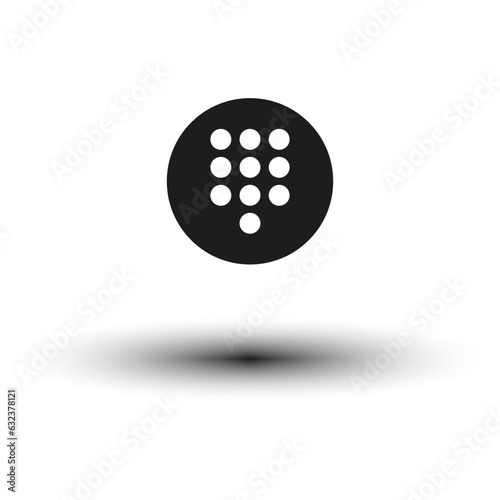 Dialpad, numeric keypad icon. Vector illustration. Eps 10. photo