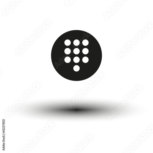 Dialpad, numeric keypad icon. Vector illustration. Eps 10.