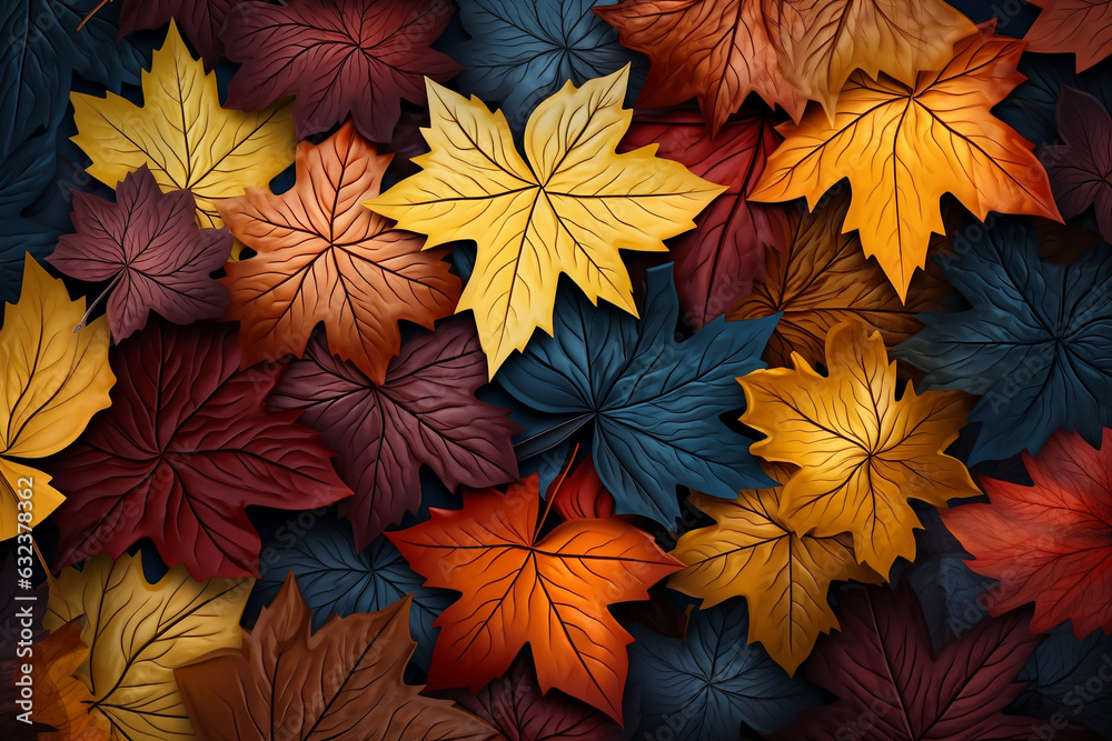 Falling Leaves: A Tranquil Autumn Pattern