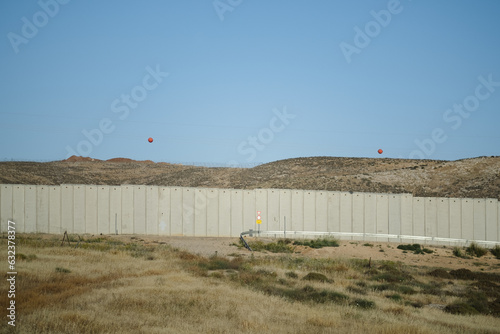 Photography A concrete wall in Israel, that separates the six districts of Israel from the Judea and Samara Area / West Bank