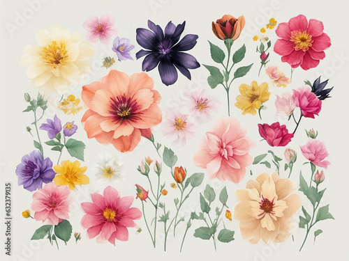 Mult Floral Pattern Background Vector © Tri Endah Wanito