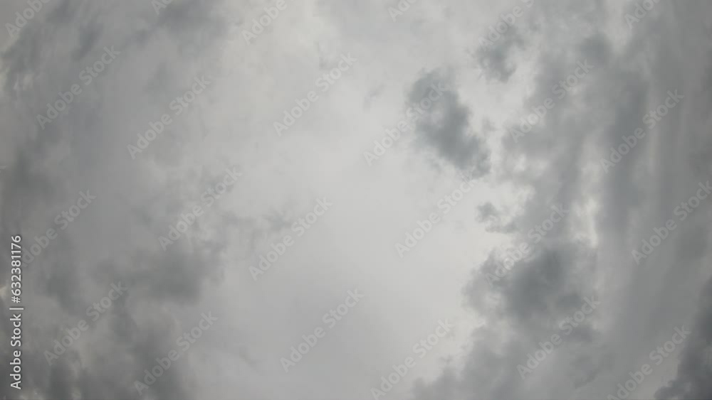 Time-lapse video of changing clouds in the sky