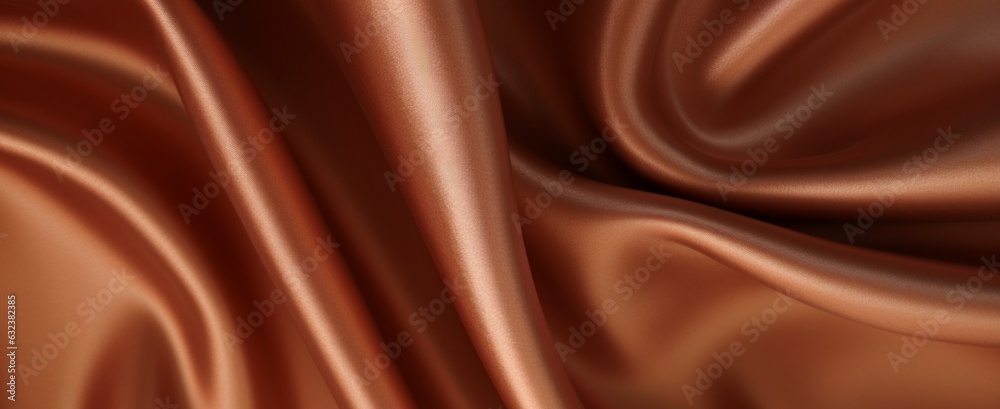 Luxury fabric abstract brown background or fluid waves of grunge silk texture velvet satin or luxury. generative ai Luxury fabric abstract brown background or fluid waves of grunge silk texture velvet satin or luxury. generative ai