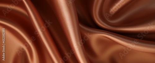 Luxury fabric abstract brown background or fluid waves of grunge silk texture velvet satin or luxury. generative ai