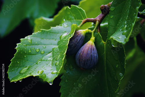 Fresh figs, fig tree, harvest, farming