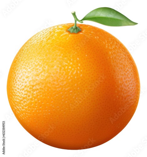 navel orange isolated. photo
